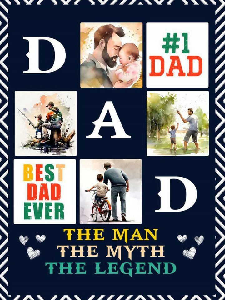 Best Dad Ever - Woven Blanket