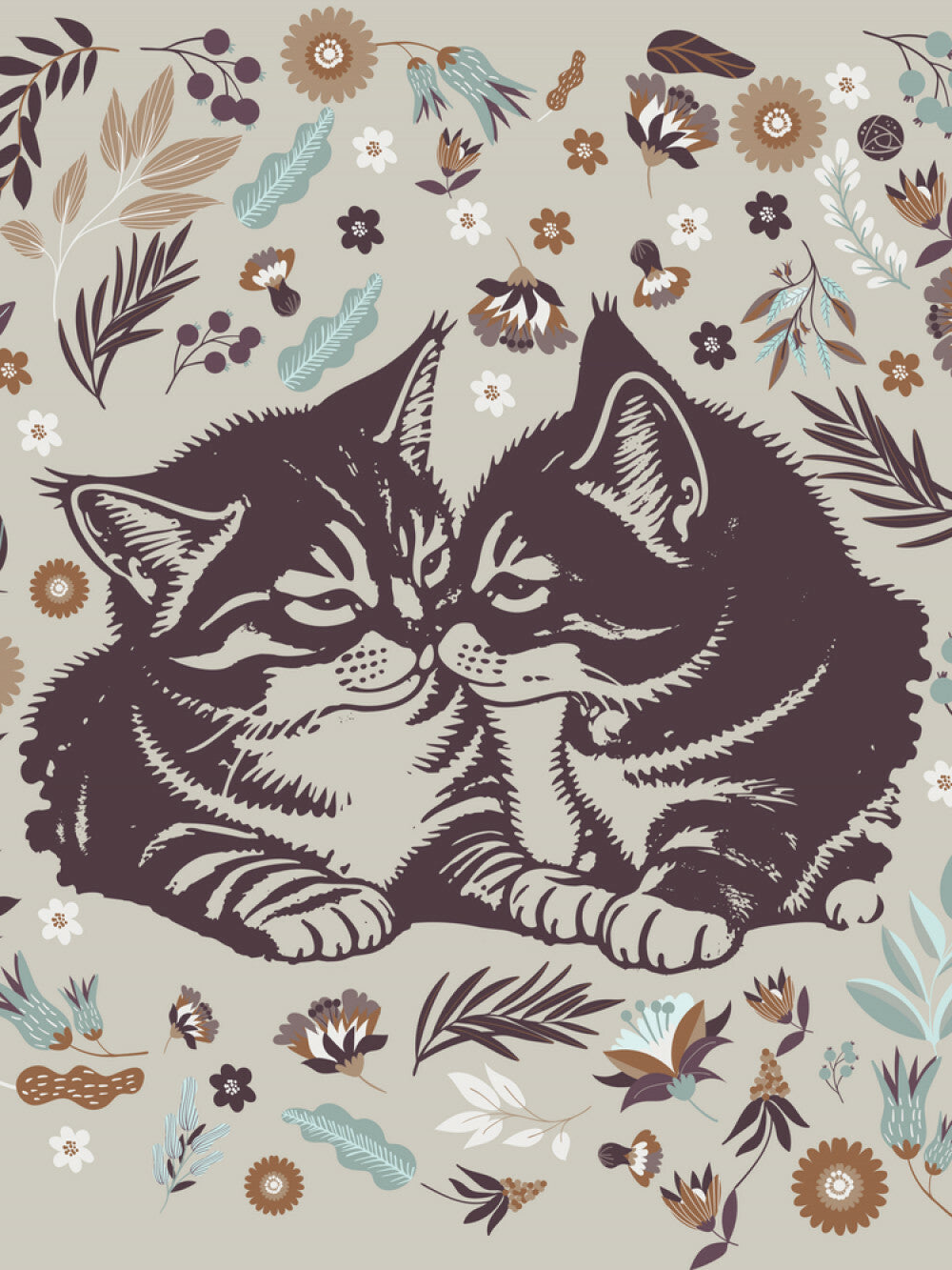 Snuggling Kitties - Woven Blanket
